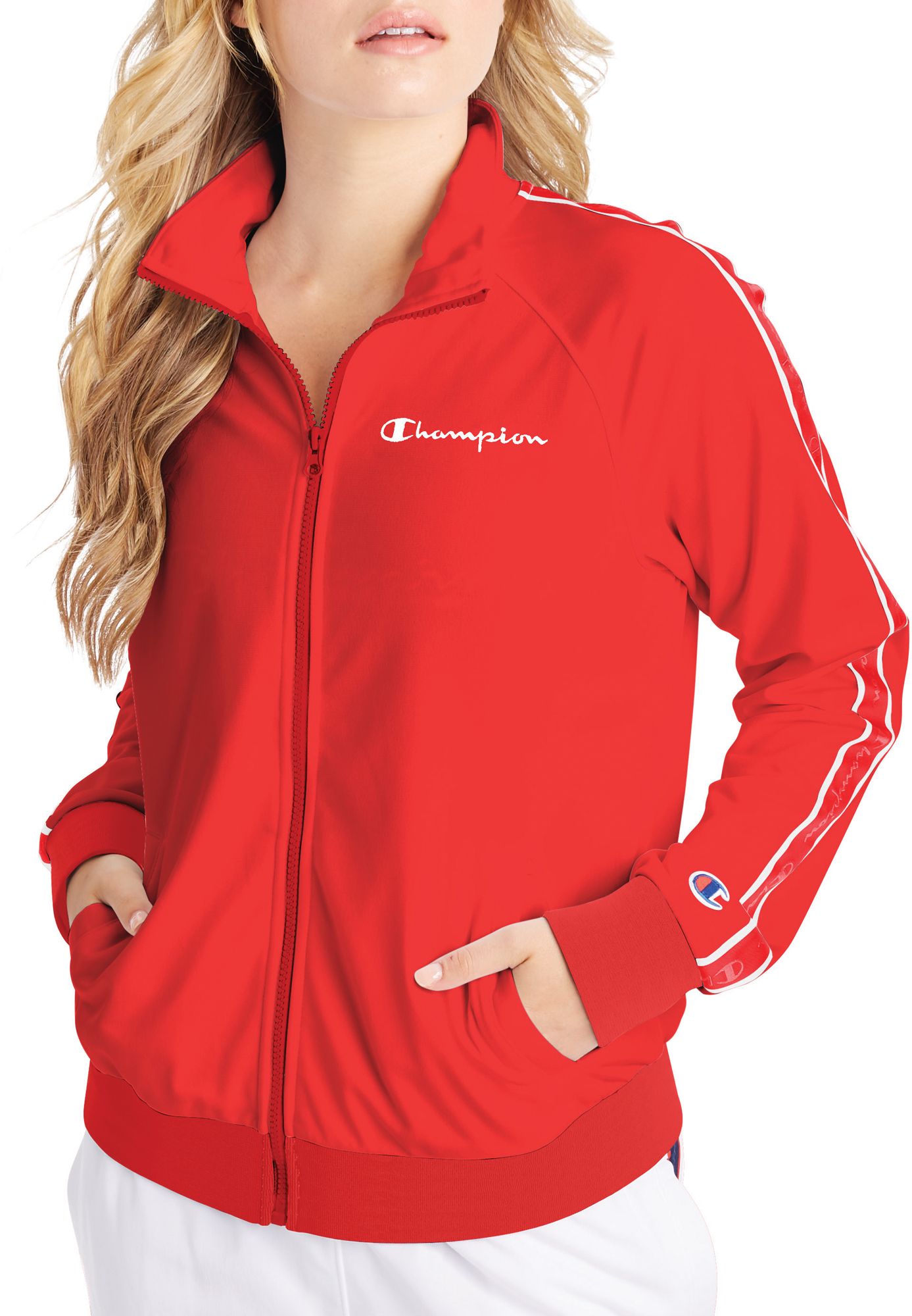 champion track jacket womens