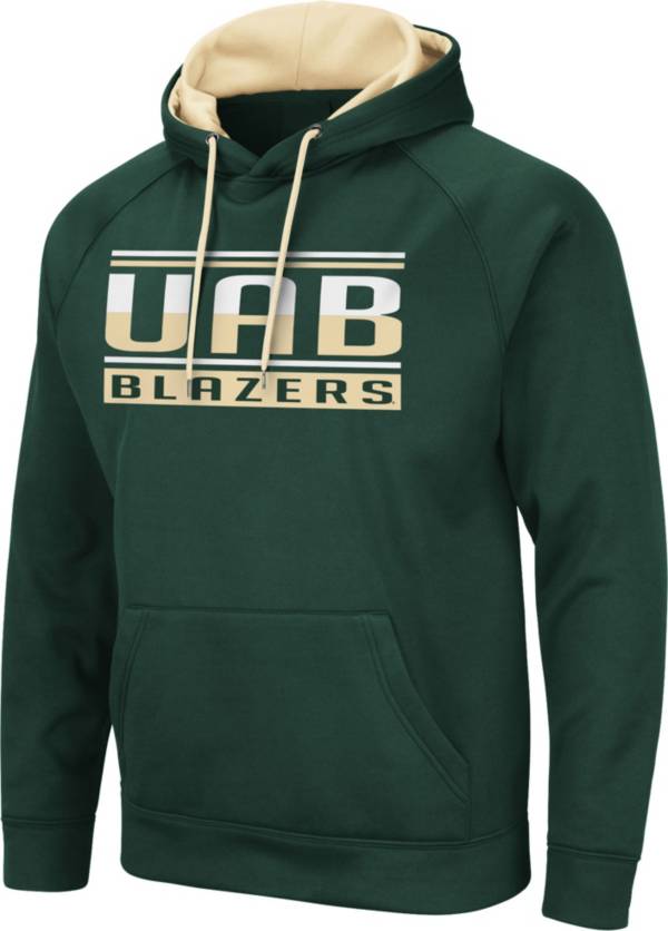 Colosseum Men's UAB Blazers Green Pullover Hoodie