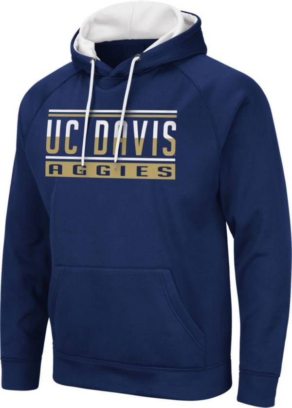 Colosseum Men's UC Davis Aggies Aggie Blue Pullover Hoodie