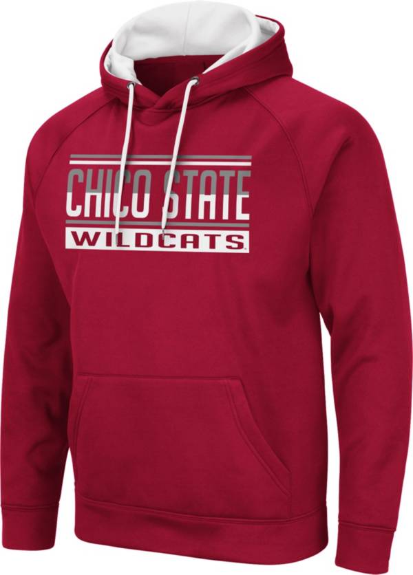 Colosseum Men's Chico State Wildcats Maroon Pullover Hoodie