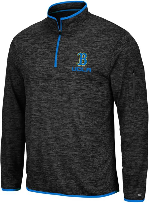 Colosseum Men's UCLA Bruins Slub Quarter-Zip Black Shirt