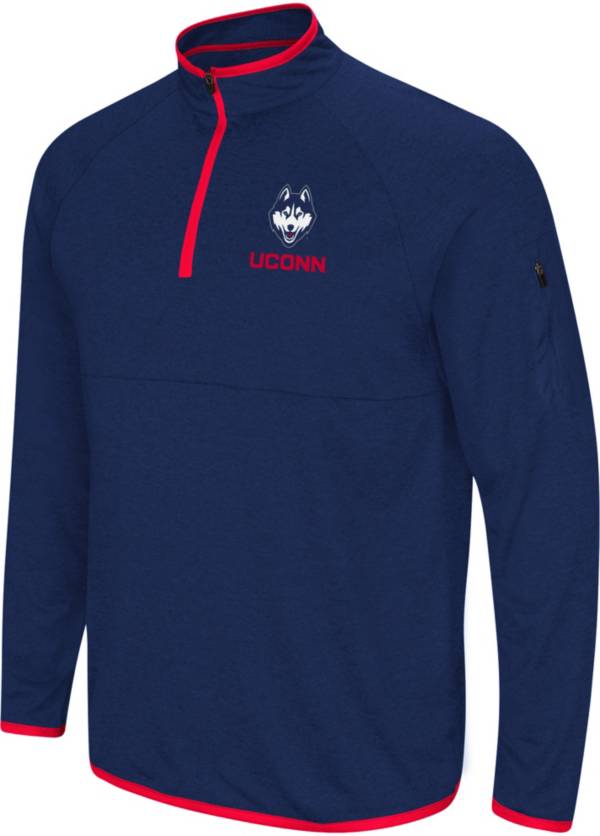 Colosseum Men's UConn Huskies Blue Rival Quarter-Zip Shirt