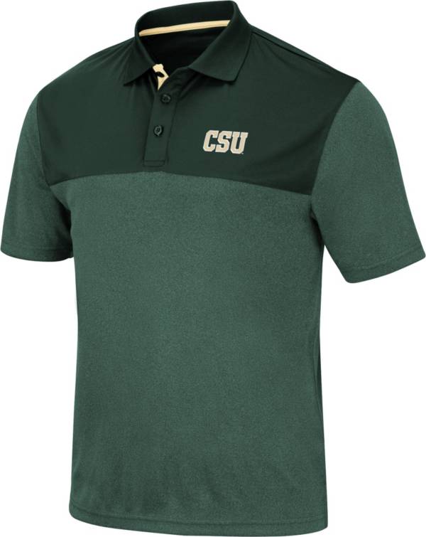 Colosseum Men's Colorado State Rams Green Links Polo