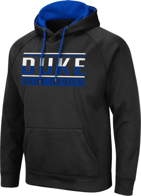 Colosseum Men's Duke Blue Devils Pullover Black Hoodie