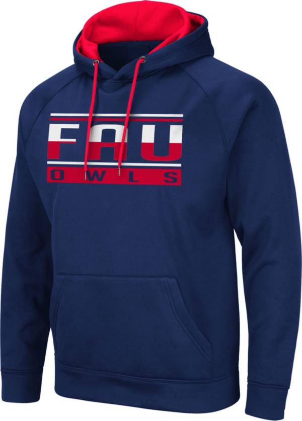 Colosseum Men's Florida Atlantic Owls Blue Pullover Hoodie