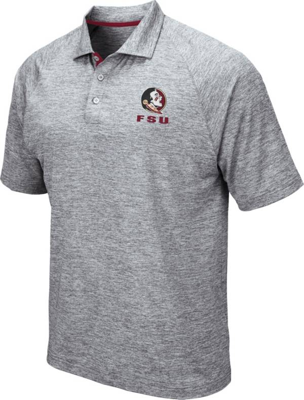 Colosseum Men's Florida State Seminoles Grey Wedge Polo product image