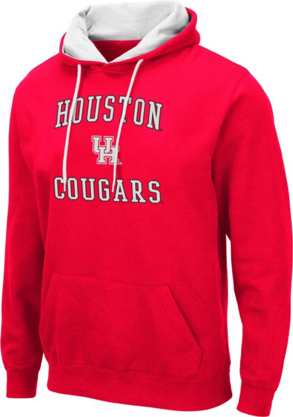 Colosseum Men's Houston Cougars Red Pullover Hoodie