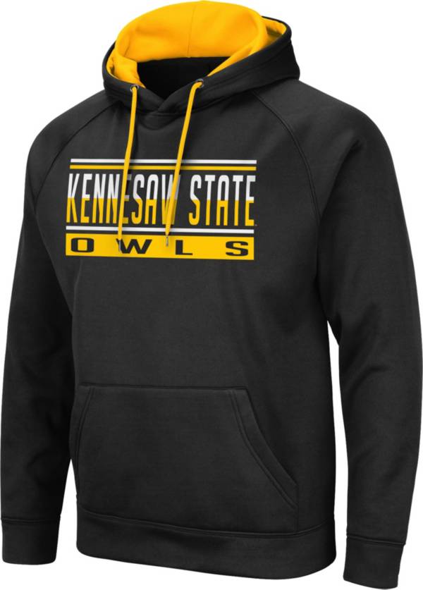 Colosseum Men's Kennesaw State Owls Pullover Black Hoodie