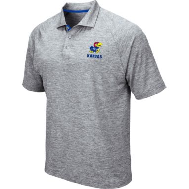 sorry, Colosseum Men's Kansas Jayhawks Grey Wedge Polo is currently out of stock