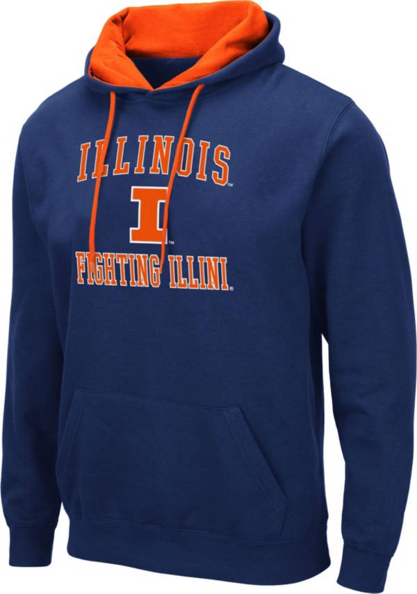 Colosseum Men's Illinois Fighting Illini Blue Pullover Hoodie