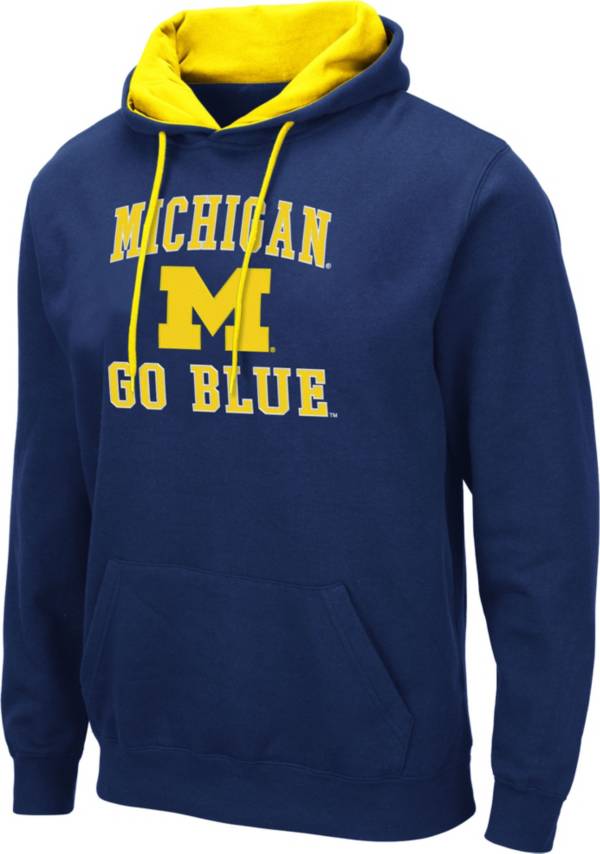 Colosseum Men's Michigan Wolverines Blue Pullover Hoodie