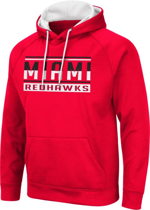 Colosseum Men's Miami RedHawks Red Pullover Hoodie