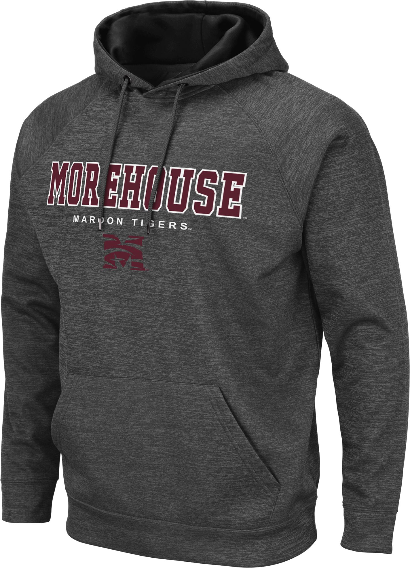 maroon and grey hoodie