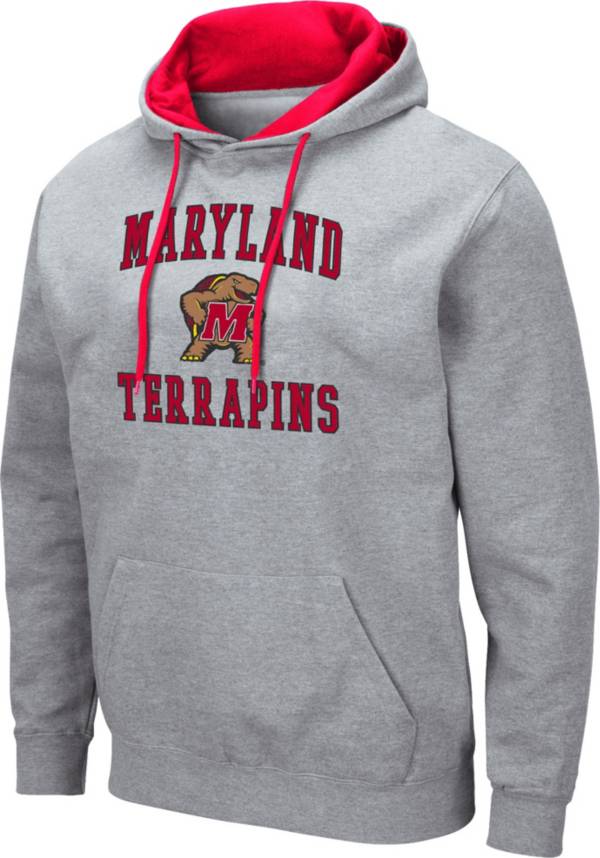Colosseum Men's Maryland Terrapins Grey Pullover Hoodie