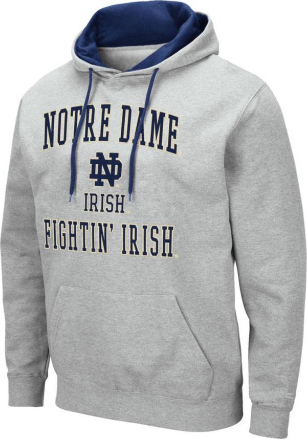 Colosseum Men's Notre Dame Fighting Irish Grey Pullover Hoodie