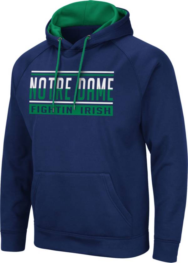 Colosseum Men's Notre Dame Fighting Irish Navy Pullover Hoodie