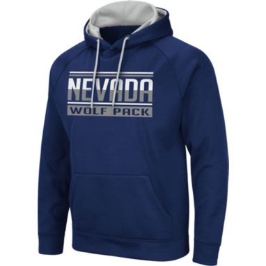 sorry, Colosseum Men's Nevada Wolf Pack Blue Pullover Hoodie is currently out of stock