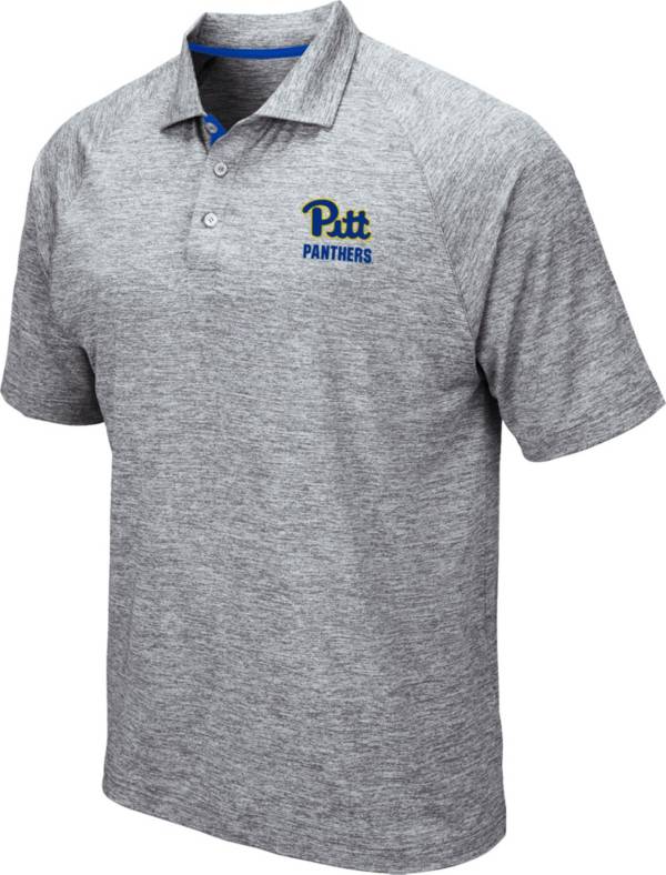Colosseum Men's Pitt Panthers Grey Wedge Polo product image