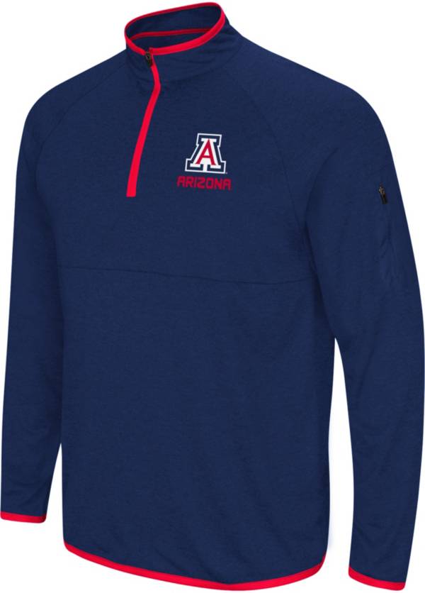 Colosseum Men's Arizona Wildcats Navy Rival Quarter-Zip Shirt