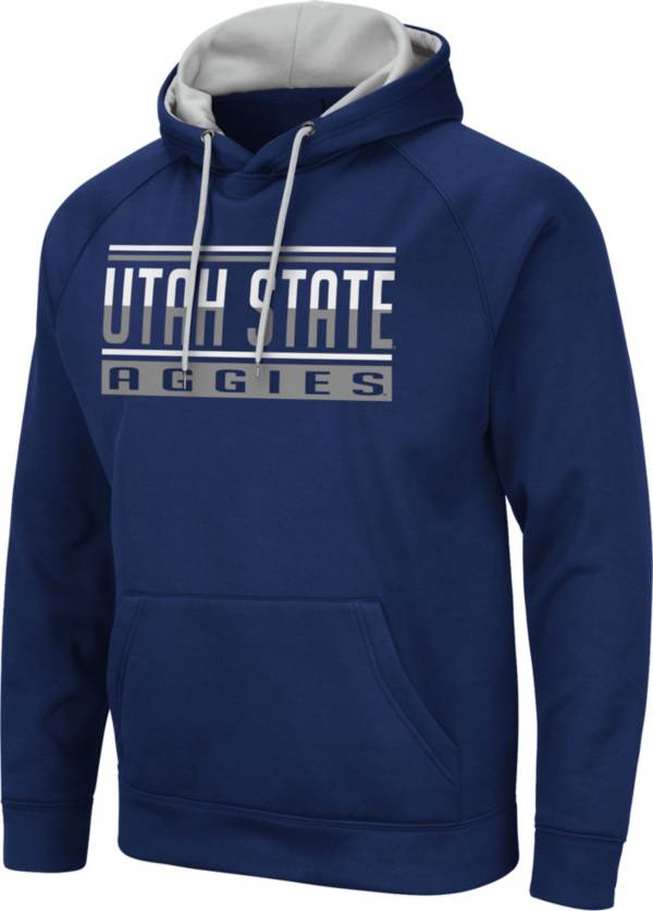 Colosseum Men's Utah State Aggies Blue Pullover Hoodie