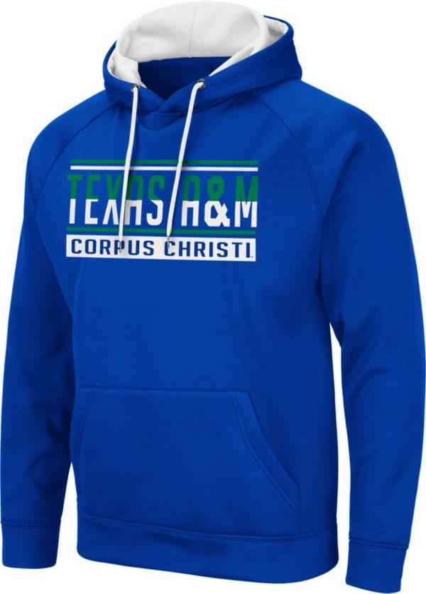 Colosseum Men's Texas A&M -Corpus Christi Islanders Blue Pullover Hoodie