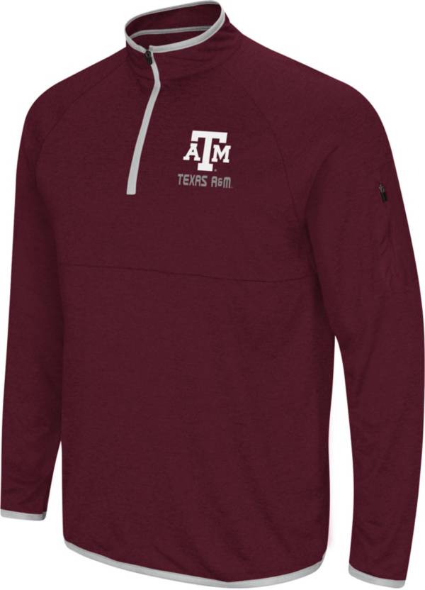 Colosseum Men's Texas A&M Aggies Maroon Rival Quarter-Zip Shirt