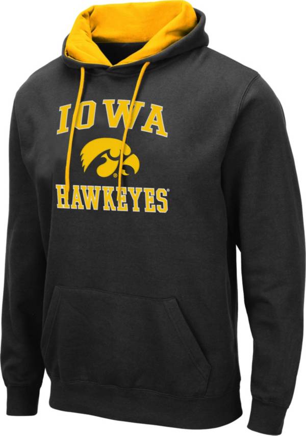 Colosseum Men's Iowa Hawkeyes Pullover Black Hoodie