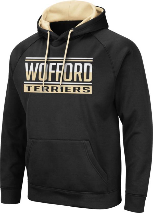 Colosseum Men's Wofford Terriers Pullover Black Hoodie