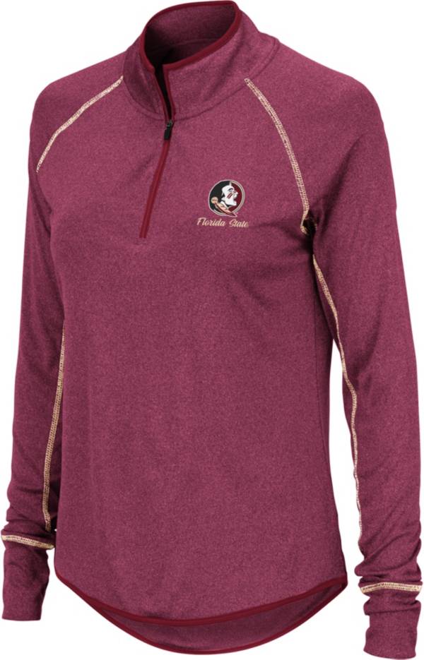 Colosseum Women's Florida State Seminoles Garnet Stingray Quarter-Zip Shirt