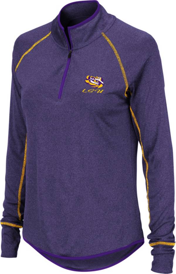 Colosseum Women's LSU Tigers Purple Stingray Quarter-Zip Shirt product image