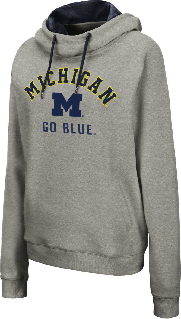 Colosseum Women's Michigan Wolverines Grey Pullover Hoodie product image