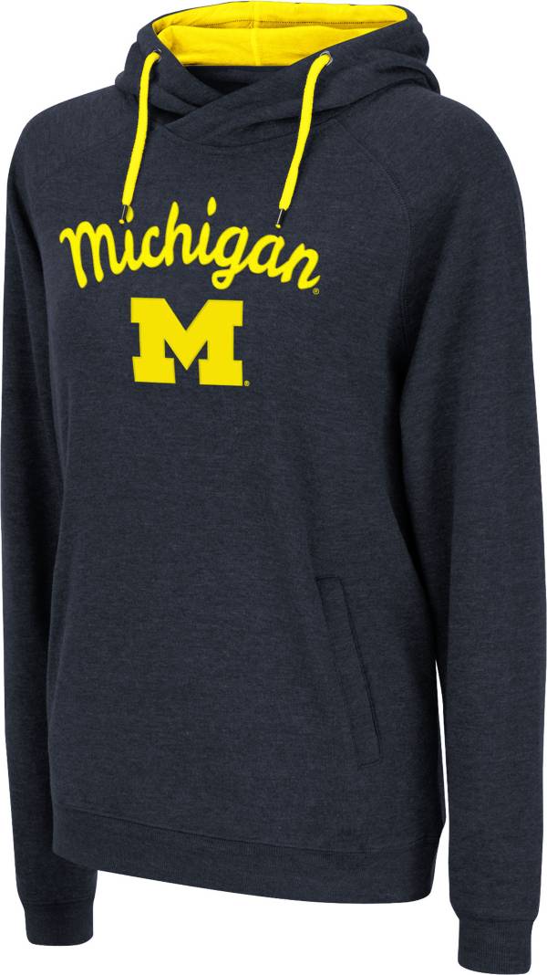 Colosseum Women's Michigan Wolverines Blue Pullover Hoodie