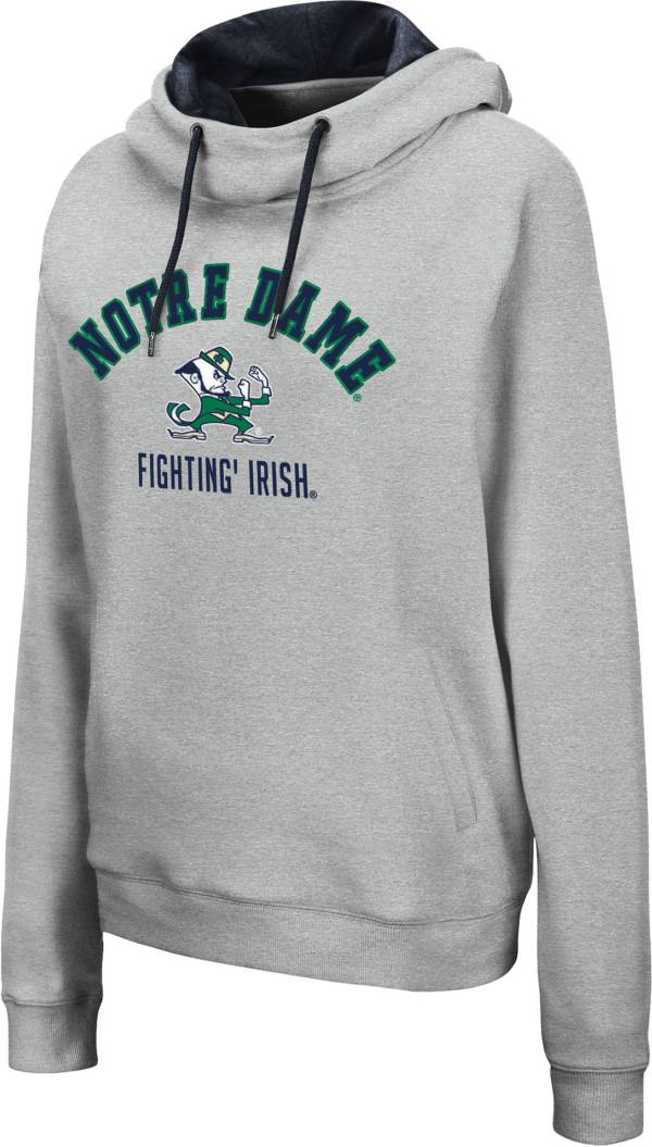 Colosseum Women's Notre Dame Fighting Irish Grey Pullover Hoodie