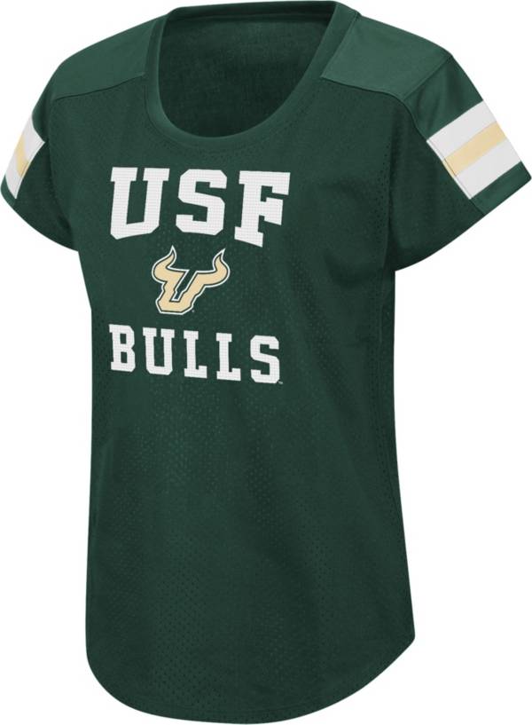 Colosseum Women's South Florida Bulls Green Football Dolman T-Shirt