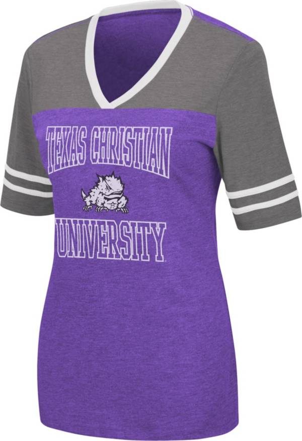 Colosseum Women's TCU Horned Frogs Purple Cuba Libre V-Neck T-Shirt