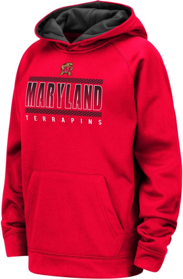 Colosseum Youth Maryland Terrapins Red Raglan Pullover Hoodie product image