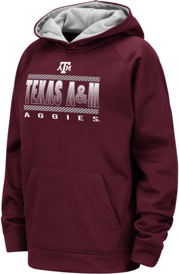 Colosseum Youth Texas A&M Aggies Maroon Raglan Pullover Hoodie