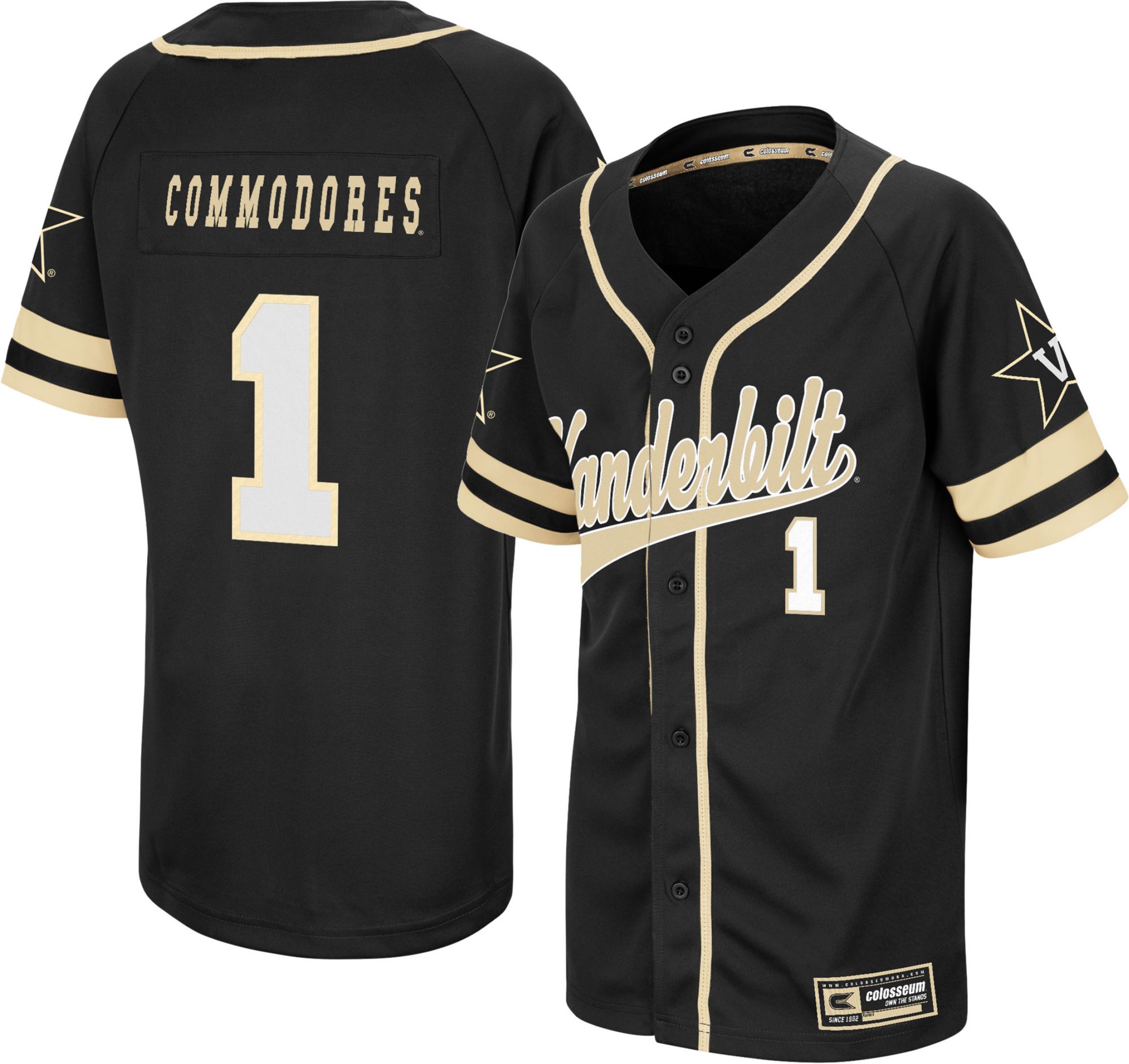 vanderbilt youth baseball jersey