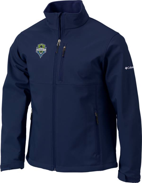 Columbia Men's Seattle Sounders FC Navy Ascender Softshell Jacket