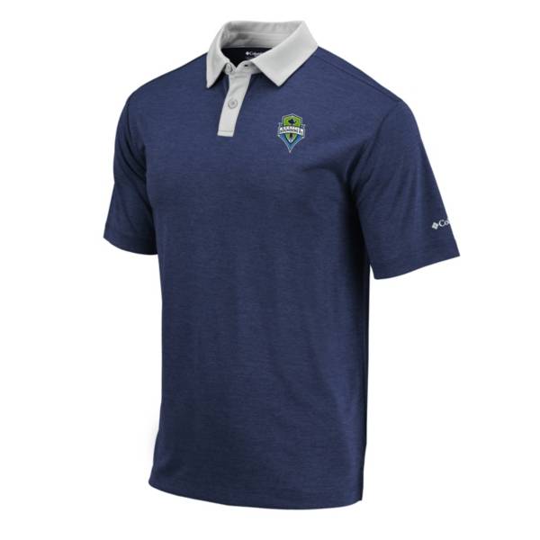 Columbia Men's Seattle Sounders Omni-Wick Range Navy Performance Polo