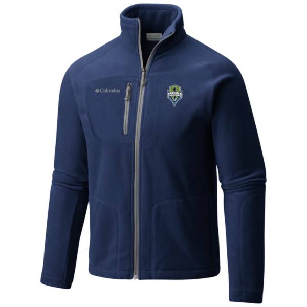 Columbia Men's Seattle Sounders Fast Trek II Navy Full-Zip Jacket