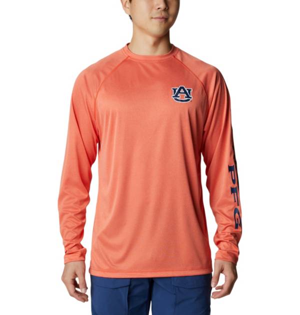 Men's Under Armour Orange Auburn Tigers Baseball Performance Long Sleeve T-Shirt Size: Small
