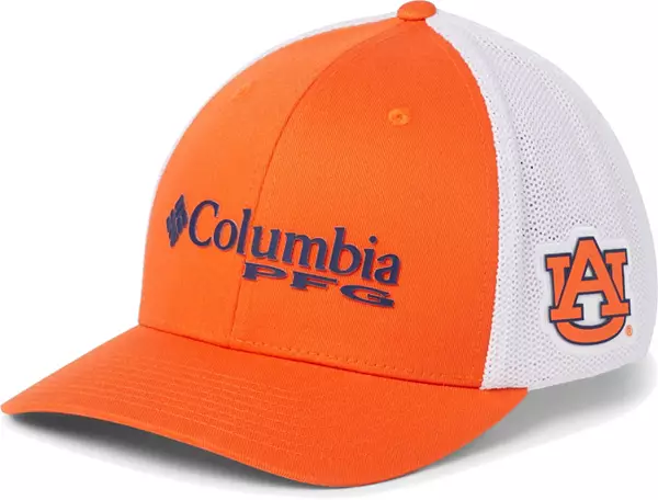Columbia Orange Auburn Tigers Collegiate PFG Flex Hat