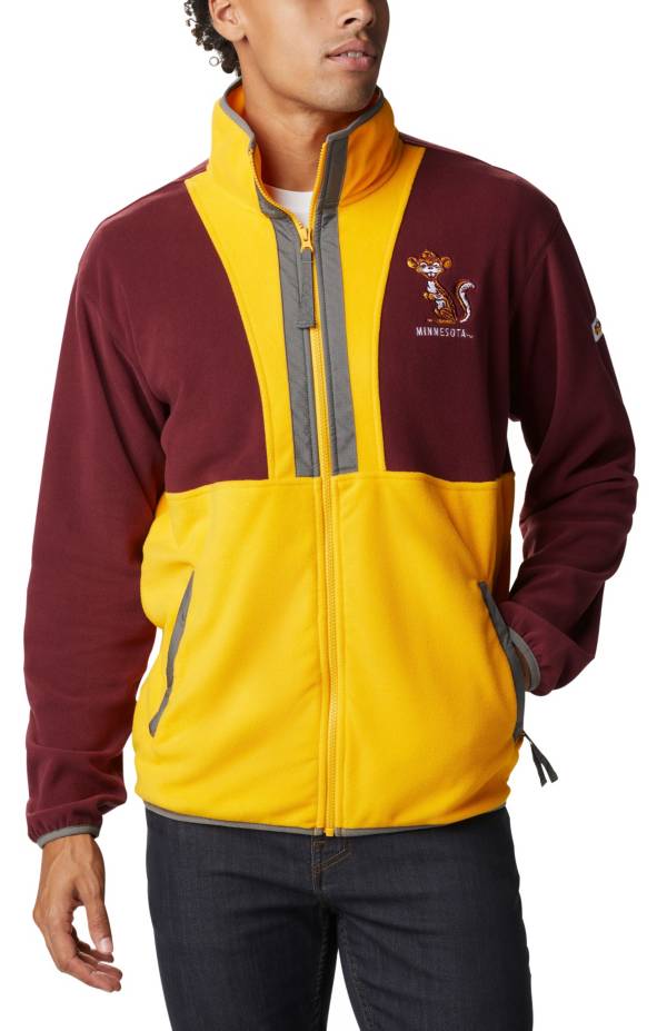 Columbia Men's Minnesota Golden Gophers Maroon Back Bowl Full-Zip Fleece Jacket product image