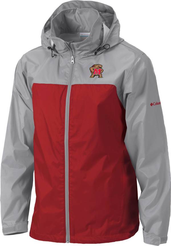 Columbia Men's Maryland Terrapins Red Glennaker Lake II Jacket