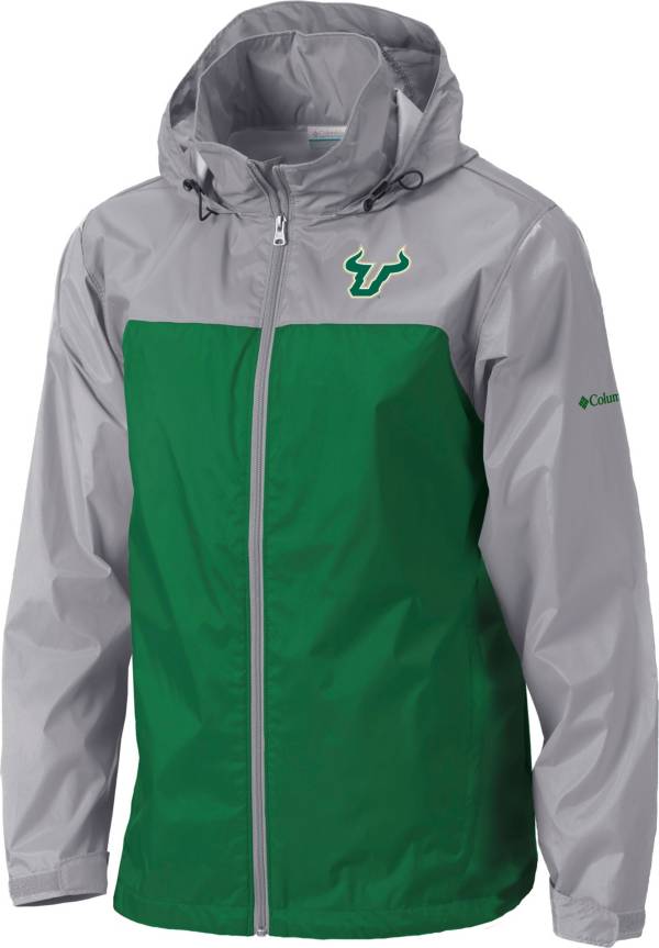 Columbia Men's South Florida Bulls Green Glennaker Lake II Jacket