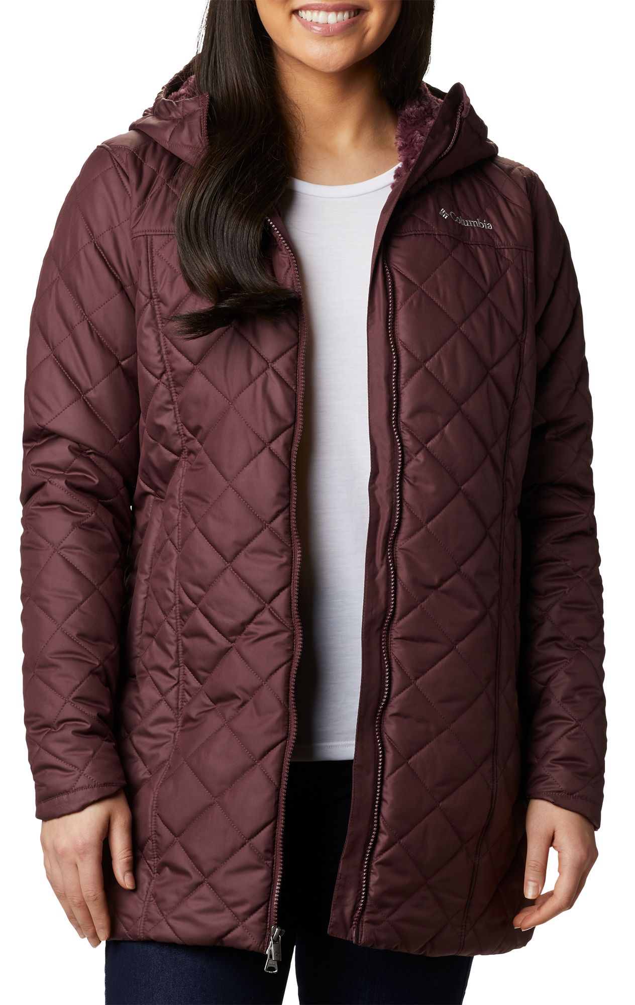 columbia copper crest hooded fleece lined jacket