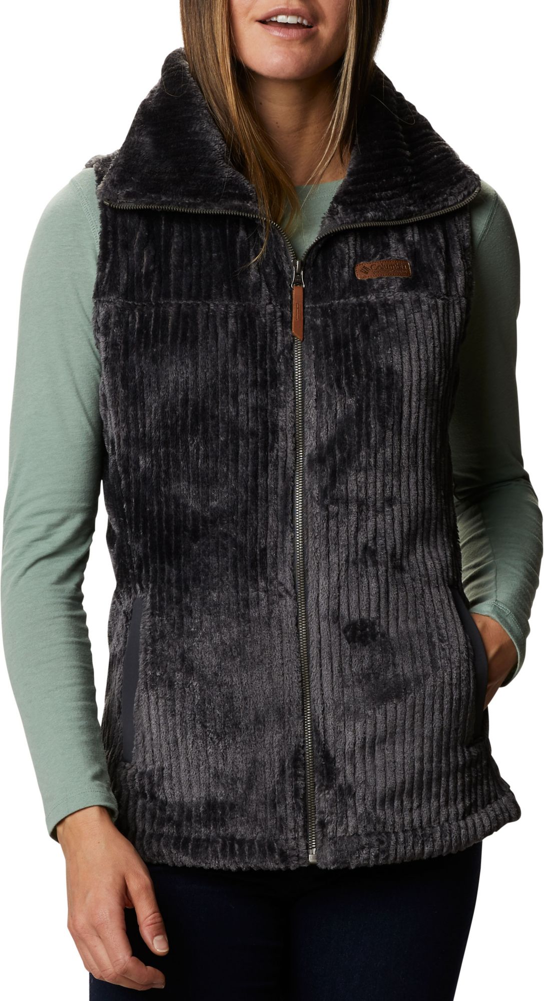 columbia women's sherpa vest