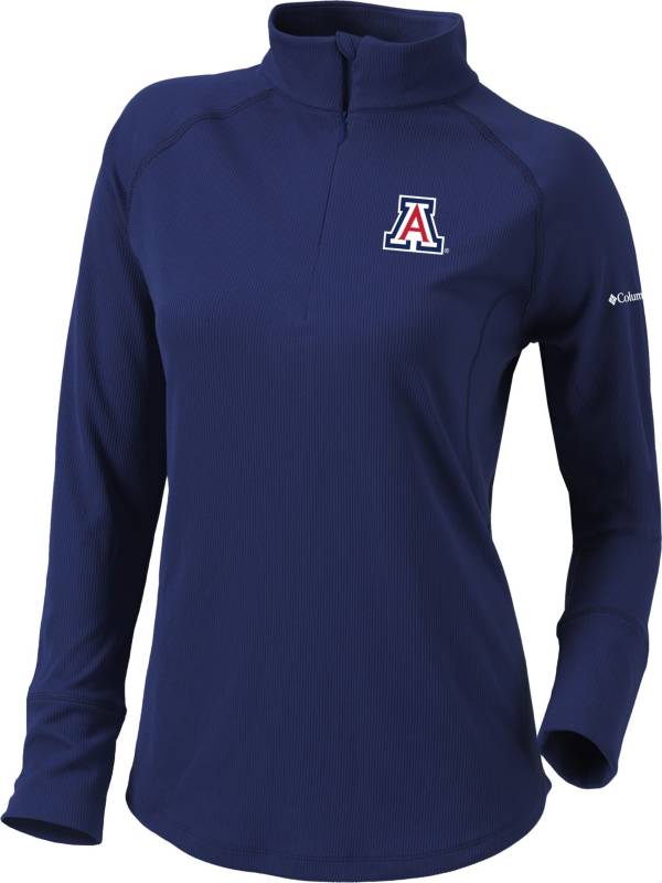 Columbia Women's Arizona Wildcats Navy Flop Shot Half-Zip Pullover Shirt