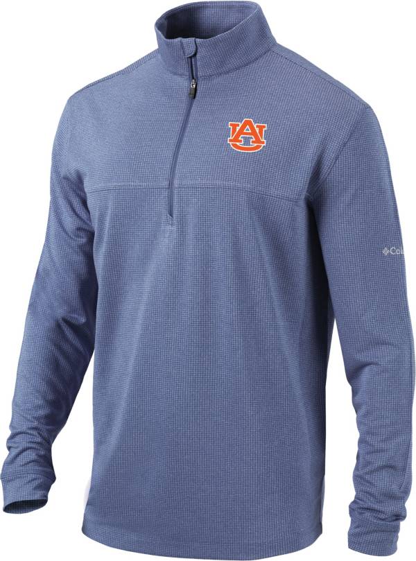 Columbia Men's Auburn Tigers Blue Omni-Wick Soar Half-Zip Pullover Shirt